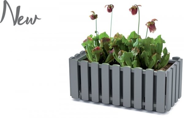 Blumenkasten Balkonkasten Landhaus-Optik - Fancycase 600 Grau