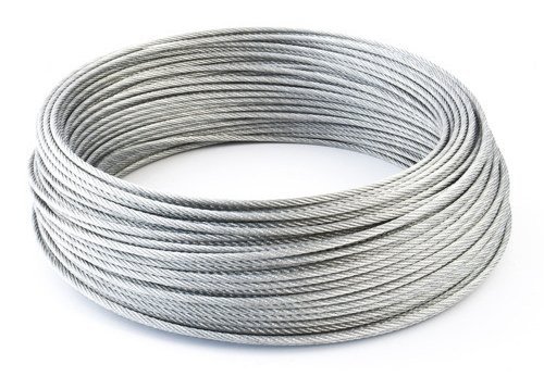 1m Stahlseil Drahtseil galvanisch verzinkt Seil Draht 5mm 6x7