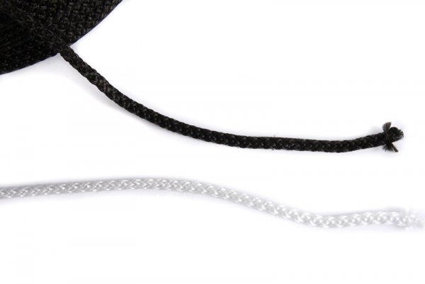Schnur Band Flechtschnur Flechtkordel Kordel Polyester Basteln Seil - 15m 3mm Weiß