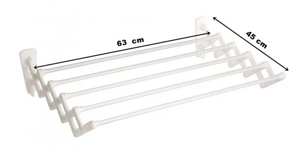 Wandwäschetrockner Wandtrockner Wäschetrockner Klapptrockner Hängetrockner 63cm