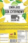 Sok cytrynowy 100% tłoczony na zimno NFC 3l