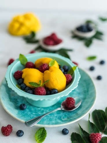 Sorbet mango-brzoskwinia