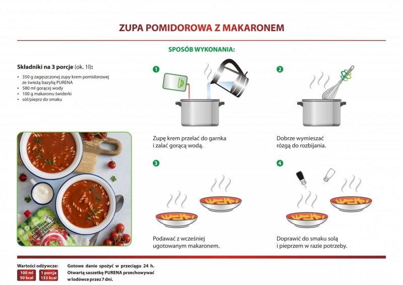 Zupa krem pomidorowa zagęszczona 350g x 4szt