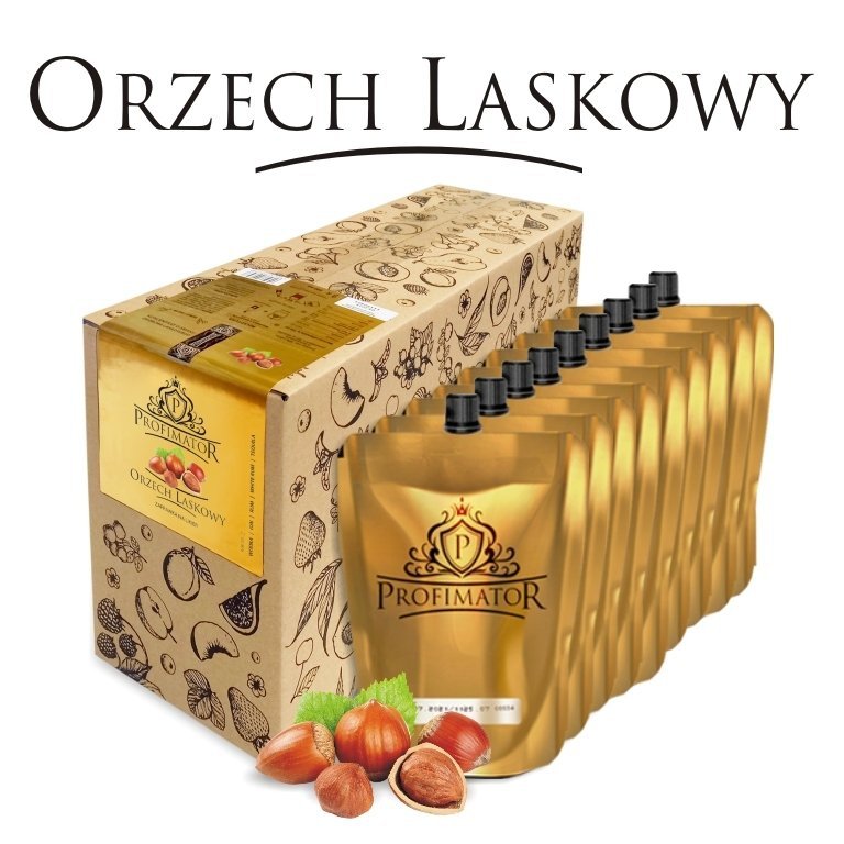 Bezalkoholowy koncentrat do przygotowywania napojów alkoholowych ORZECH LASKOWY box 9x300ml