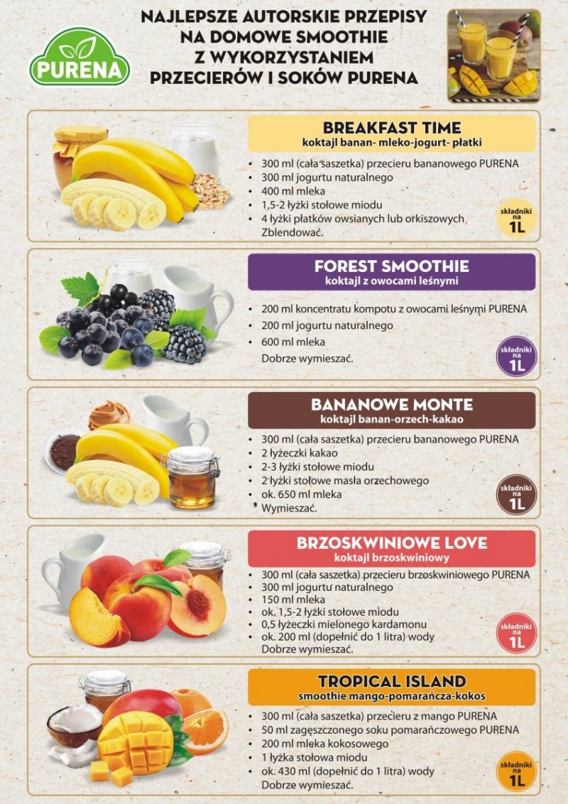 Pulpa puree przecier 100%  bez cukruz banana 1kg