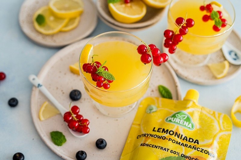 Lemoniada cytryna-pomarańcza koncentrat 340g na 2l
