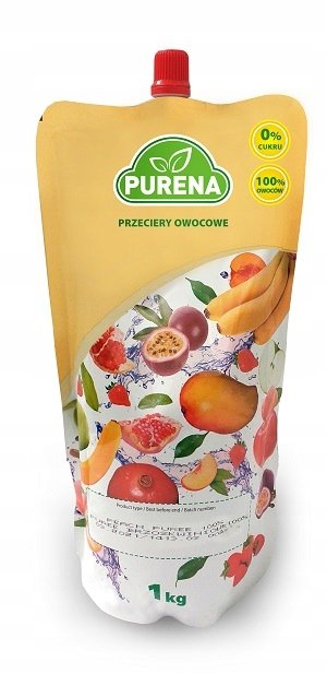 Pulpa puree przecier 100%  bez cukru z brzoskwini 3x1kg