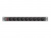 Lanberg Listwa zasilająca rack PDU 19 cali  1U 16A 9X 230V PL 3m czarny