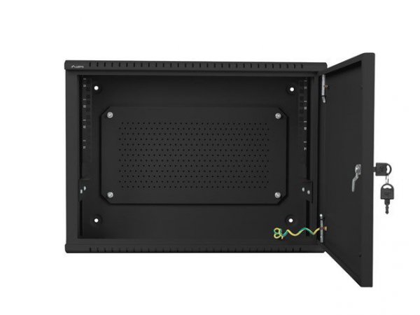 Lanberg Szafa instalacyjna rack wisząca 19 cali 6U+3U 540x200 niskoprofilowa czarna ( złożona)