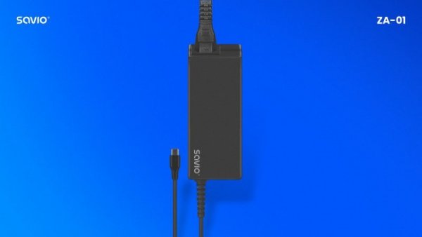 Savio Zasilacz sieciowy USB-C 65W ZA-01