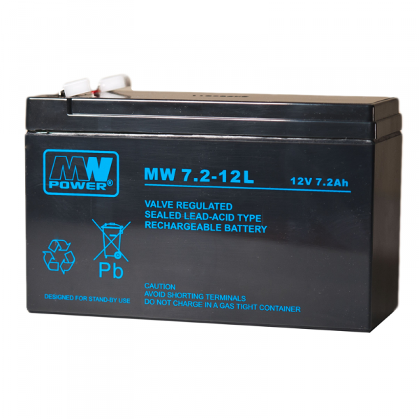 Akumulator AGM MW 7,2Ah 12V 6-9 lat T2