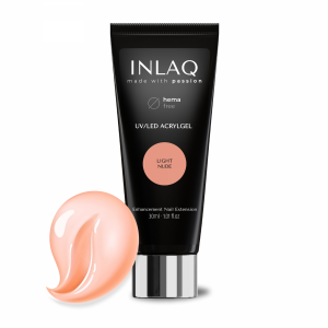 INLAQ Akrylożel do Paznokci Light Nude Budujący Acrylgel 30ml