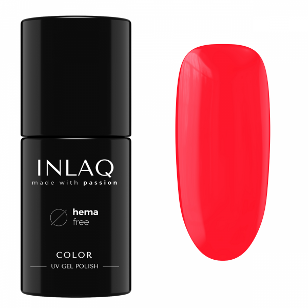 INLAQ Lakier Hybrydowy Neonowy Neon Rouge 6ml