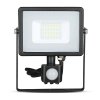 Projektor LED V-TAC 20W SAMSUNG CHIP Czujnik Ruchu Funkcja Cut-OFF Czarny VT-20-S-W 4000K 1600lm 5 Lat Gwarancji