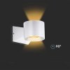 Oprawa Ścienna V-TAC 5W Kinkiet Góra Dół Biały IP65 VT-1179 3000K 465lm