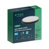 Plafon V-TAC 24W LED SAMSUNG CHIP Okrągły 35cm Natynkowy Pilot Czujnik Ruchu IP44 Czarny VT-8624S 4000K 2500lm 5 Lat Gwarancji