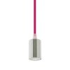 Oprawa Zwieszana V-TAC Chrom Metal Ciemny Róż przewód VT-7338-RR 5 Lat Gwarancji