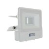 Projektor LED V-TAC 10W SAMSUNG CHIP Czujnik Ruchu Biały Przewód 1M VT-118S 3000K 735lm 5 Lat Gwarancji