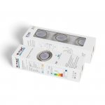 Zestaw oczek 3x5W GU10 satyna V-TAC VT-4444 6400K 400lm