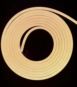 NEON LED 24V 10x18 SILICONE 1M BIAŁY CIEPŁY IP67