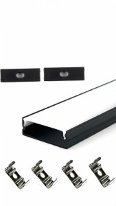 PROFIL LP-3010 CZARNY SZEROKI NAWIERZCHNIOWY ZESTAW 2M.