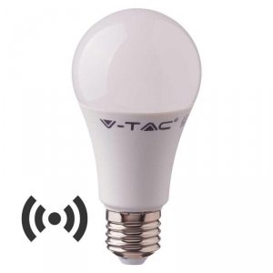 Żarówka LED V-TAC 11W E27 A60 Czujnik Mikrofalowy VT-2211 6400K 1055lm 2 Lata Gwarancji
