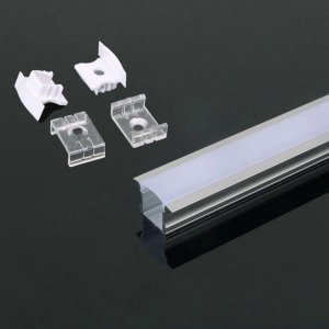 Profil Aluminiowy V-TAC 2mb Anodowany, Klosz Mleczny, Wpuszczany VT-8107 2 Lata Gwarancji