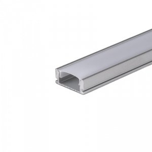 Profil do LED zestaw, ALU anodowany V-TAC 2mb klosz mleczny 17,4x7mm VT-8113