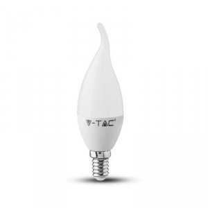 Żarówka LED V-TAC SAMSUNG CHIP 5.5W E14 Świeczka Płomyk VT-258 6400K 470lm 5 Lat Gwarancji
