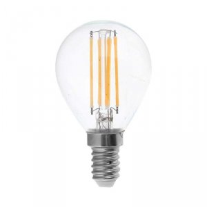 Żarówka LED V-TAC 6W filament E14 kulka P45 VT-2466 2700K 600lm