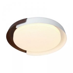 Oprawa sufitowa plafoniera V-TAC 48W LED 50cm 3w1 ściemnialna biały/drewno BT pilot CCT VT-84020 3000K-4000K-6000K 5760lm