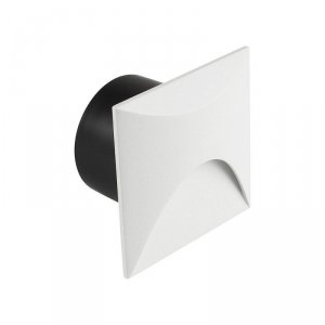 Oprawa schodowa aluminiowa 3W LED V-TAC kwadratowa biała 230V IP65 VT-44002SQ 3000K 230lm