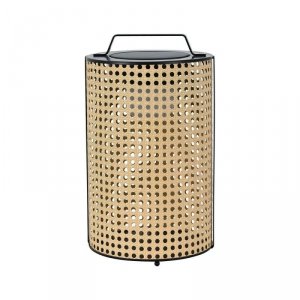 Przenośna lampa solarna V-TAC 1,2W LED IP65 12x35cm drewno VT-84043 2800K 150lm