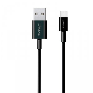 Przewód USB V-TAC Typ C 1M Czarny Seria Pearl VT-5302 2 Lata Gwarancji