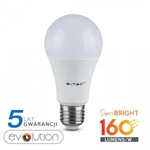 Żarówka LED V-TAC 9.5W E27 A60 EVOLUTION 160lm/W A++ VT-2310 4000K 1521lm 5 Lat Gwarancji