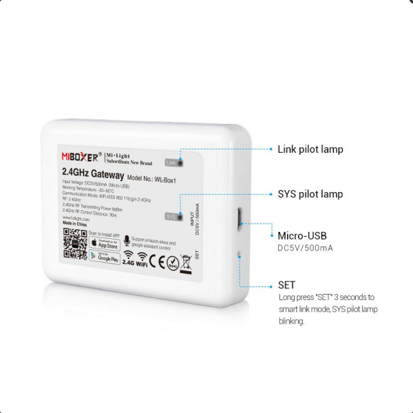 Bramka DO SMARTFONA MOSTEK WIFI WL-BOX1 iBox ANDROID iOS