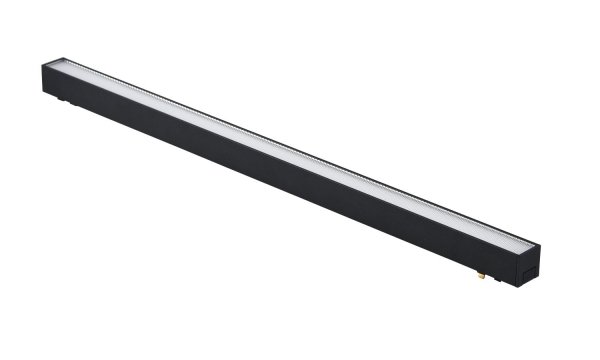 Lampa magnetyczna LED 30W 6000K szynowa liniowa czarna 48V