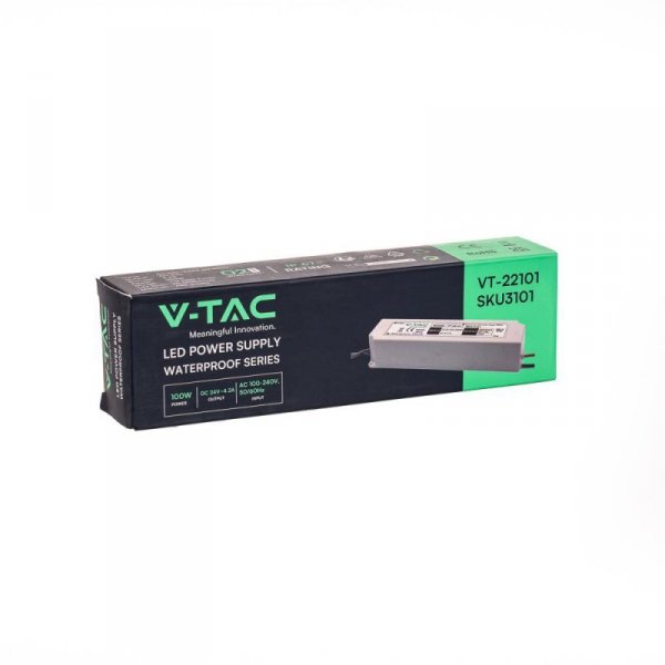 Zasilacz LED V-TAC 100W 24V 4.16A IP65 VT-22101