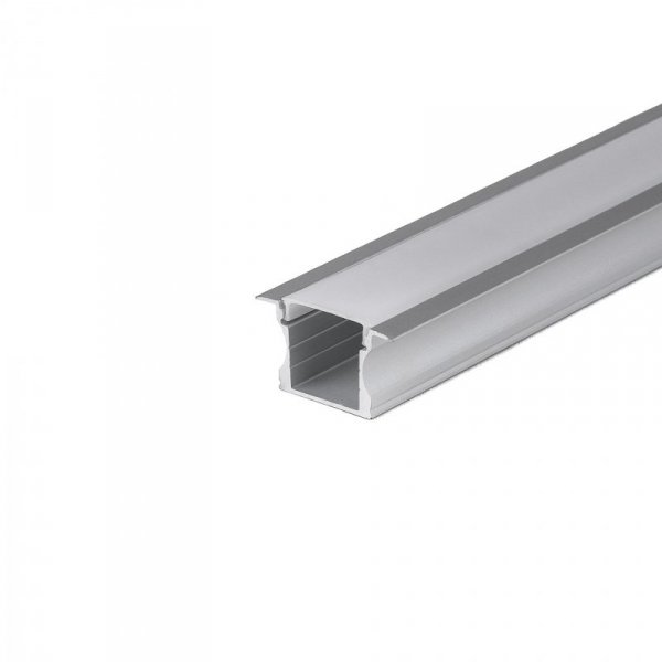 Profil Aluminiowy V-TAC 2mb Anodowany, Klosz Mleczny, Wpuszczany VT-8107