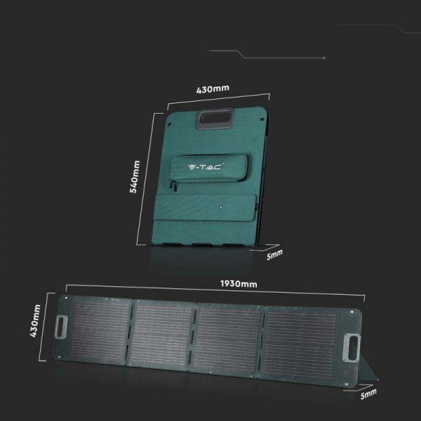 Moduł Panel Fotowoltaiczny V-TAC 120W Składany Przenośny 19,8V GSSP120-SP VT-10120