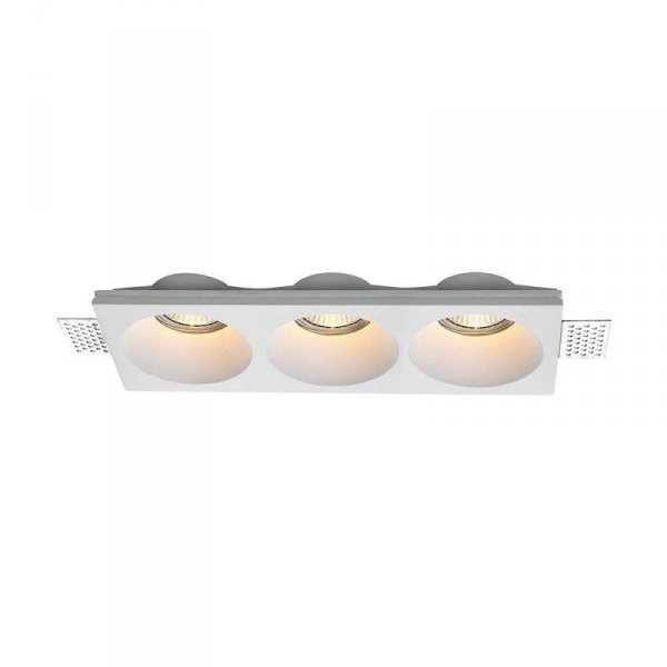 Oprawa gipsowa V-TAC 3xGU10 sufitowa biała 280x100 VT-11013 3 lata gwarancji