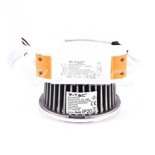 Żarówka LED V-TAC 20W G53 AR111 Wymienny reflektor 40st/20st VT-1121-N 3000K 1700lm