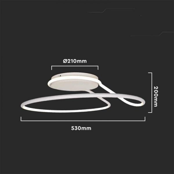 Oprawa sufitowa V-TAC 54W LED triac biała VT-7762 4000K 5330lm