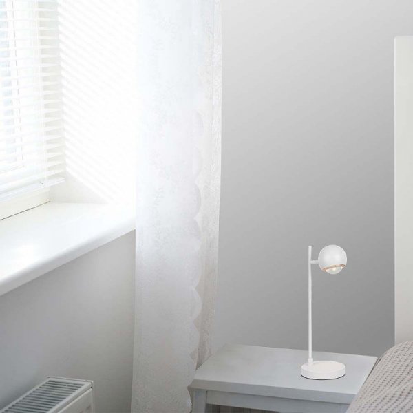 Lampka biurkowa nocna V-TAC 6W LED 45cm biała VT-7506 3000K 500lm