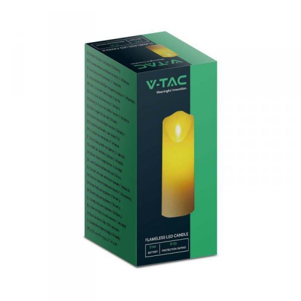 świeczka LED V-TAC candle 53x175mm VT-7568 2700K