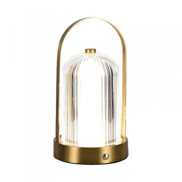 Lampka Biurkowa Nocna V-TAC 1W LED 22cm Ładowanie USB Ściemnianie Złota VT-1057 3000K-6000K 55lm