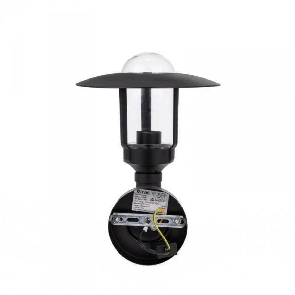 Oprawa Ogrodowa V-TAC E27 Kinkiet Czarny MAT IP44 VT-1158 3 Lata Gwarancji