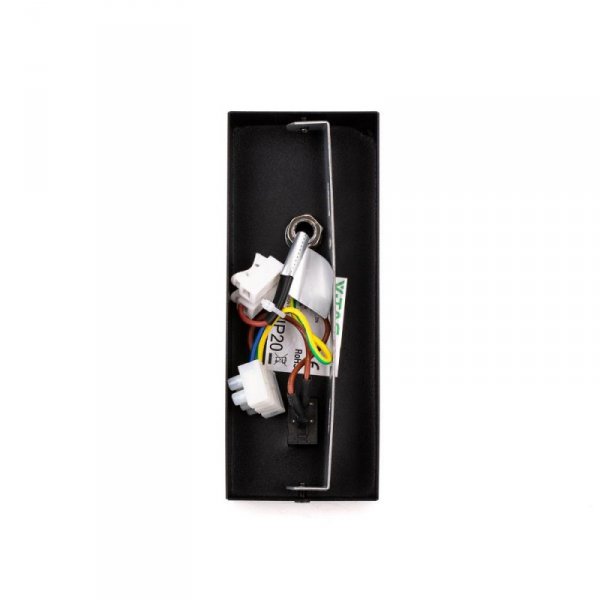 Oprawa LED V-TAC 2W kinkiet hotel łóżko włącznik czarny VT-402 4000K 150lm