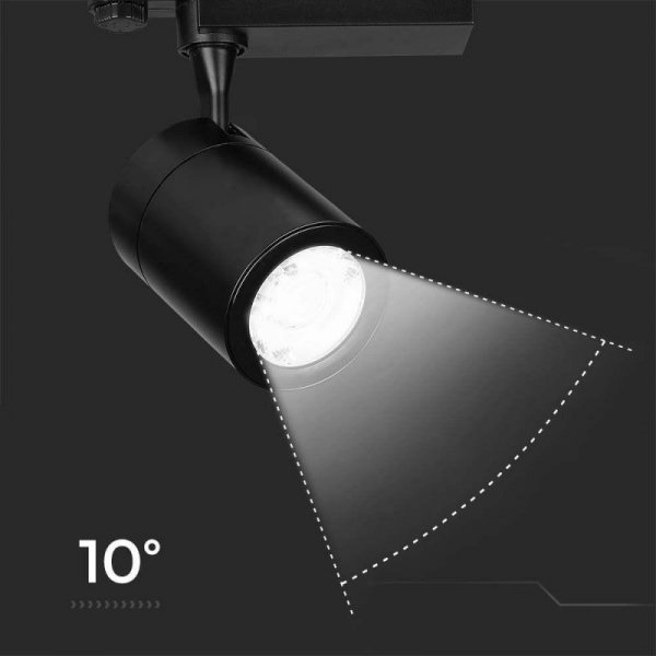 Oprawa szynoprzewód 3F V-TAC 35W 10st czarna VT-4536 6000K 3000lm