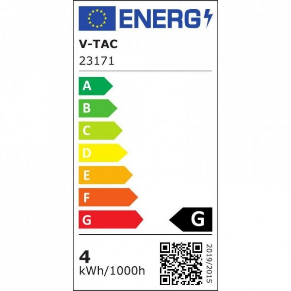 Żarówka LED V-TAC 4W E27 B125 34cm filament bursztyn VT-2272 2700K 250lm